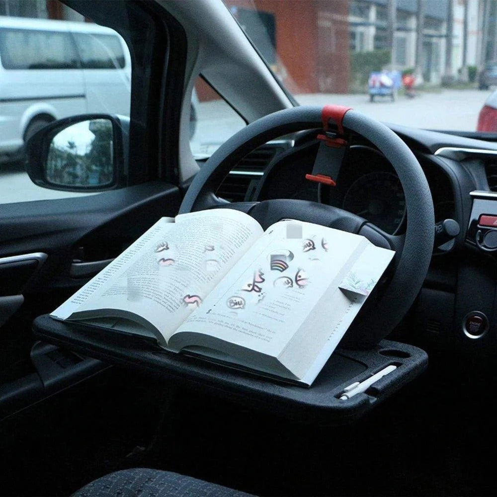 Plastic Steering Wheel Dining &amp; Work Tray for Car