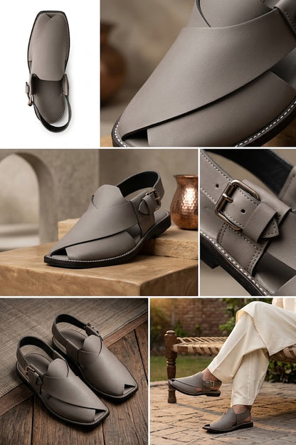 Premium Peshawari Chappal – Handmade Leather Sandals for Men