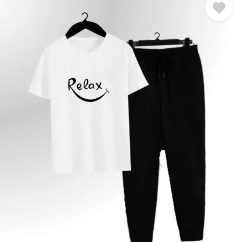 Premium Relax 2-Piece T-Shirt &amp; Jogger Tracksuit Set for Men