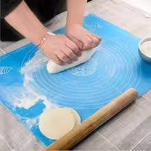 Silicone Baking Roti Mat With Measurements – Heat Resistant Non-Stick Flour Rolling &amp; Kneading Dough Pad | Size 50x40