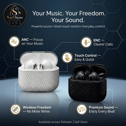 Pro 5 Wireless Bluetooth Earbuds premium, modern, highly attractive