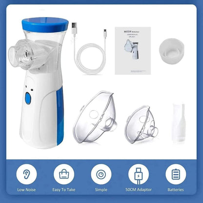 Portable Rechargeable Nebulizer | Asthma Inhaler Machine For Kids And Adults - Health Product Designed For Respiratory Support And Daily Safety Routine