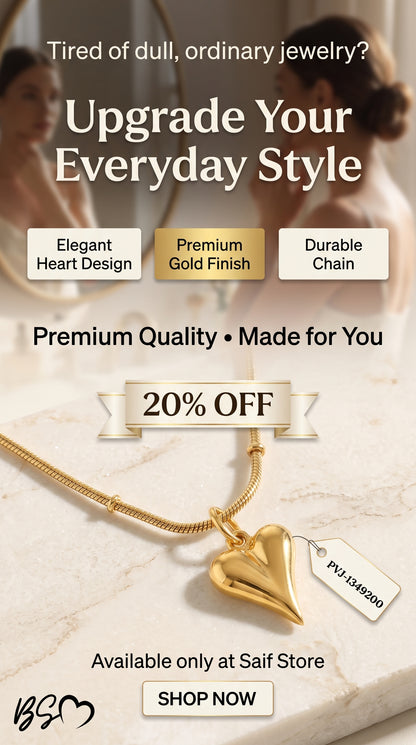 Premium Heart Elegant Necklace – Elevate Your Everyday Look